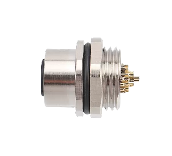 Prise femelle M14 à montage frontal, à souder